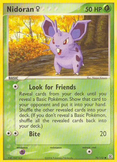 Nidoran (70/112) (Female) [EX: FireRed & LeafGreen] (Online Only)