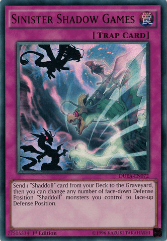 Sinister Shadow Games [DUEA-EN072] Ultra Rare (ONLINE ORDER ONLY)