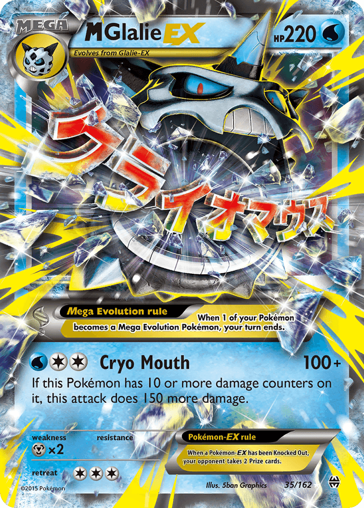 M Glalie EX (35/162) [XY: BREAKthrough] (Online Only)