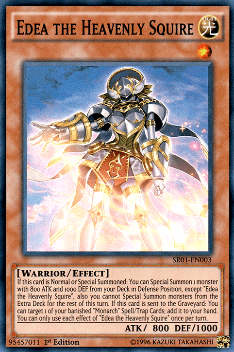 Edea the Heavenly Squire [SR01-EN003] Super Rare (ONLINE ORDER ONLY)