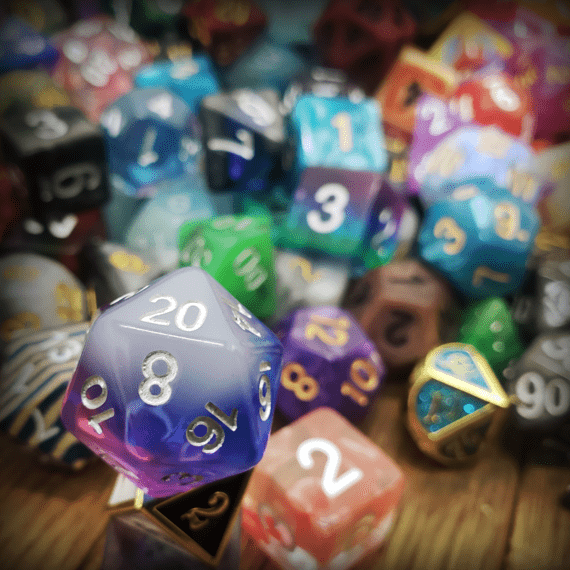 Random Resin/Acrylic Set of Dice (ONLINE ORDER ONLY)