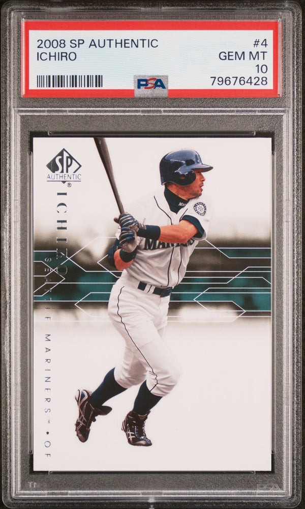 2008 SP AUTHENTIC ICHIRO  #4 - PSA 10 (Online Order Only)
