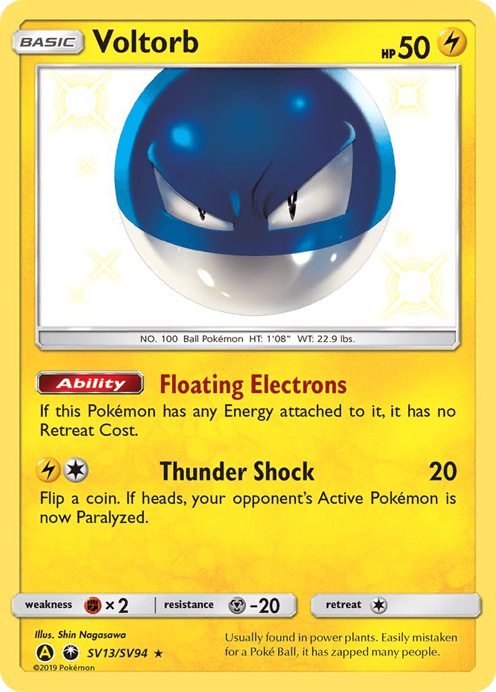 Voltorb (SV13/SV94) [Sun & Moon: Hidden Fates - Shiny Vault] (Online Only)