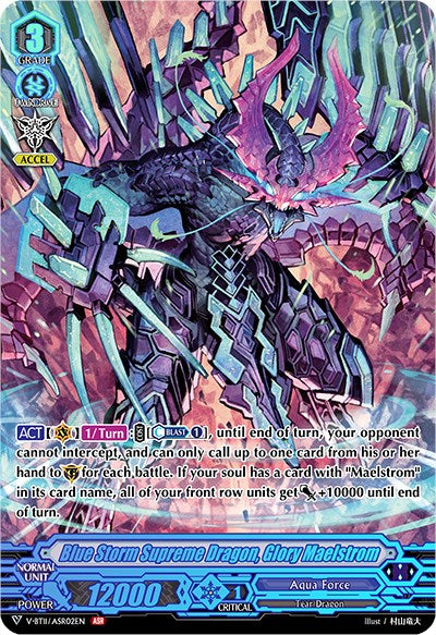 Blue Storm Supreme Dragon, Glory Maelstrom (V-BT11/ASR02EN) [Storm of the Blue Cavalry]