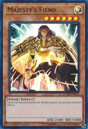 Majesty's Fiend [DUDE-EN035] Ultra Rare (ONLINE ORDER ONLY)