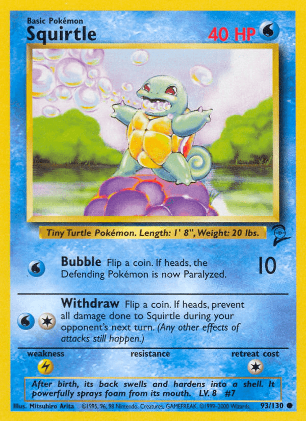 Squirtle (93/130) [Base Set 2] (Online Only)