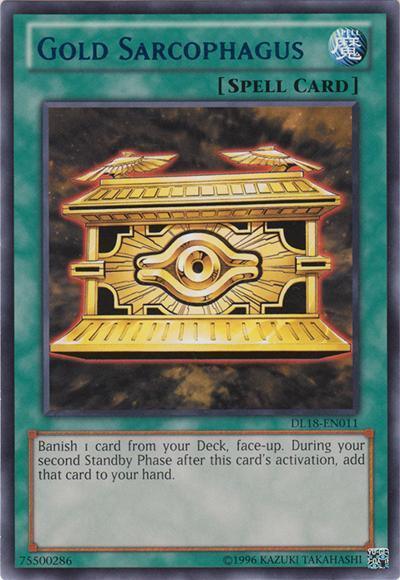 Gold Sarcophagus (Purple) [DL18-EN011] Rare (ONLINE ORDER ONLY)