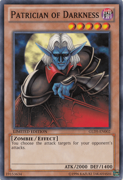 Patrician of Darkness [GLD5-EN002] Common (ONLINE ORDER ONLY)
