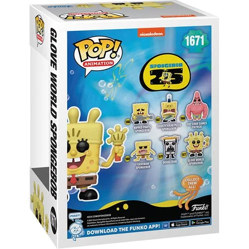 SpongeBob SquarePants 25th Anniversary Glove World SpongeBob Funko Pop! Vinyl Figure #1671 (ONLINE ORDER ONLY)