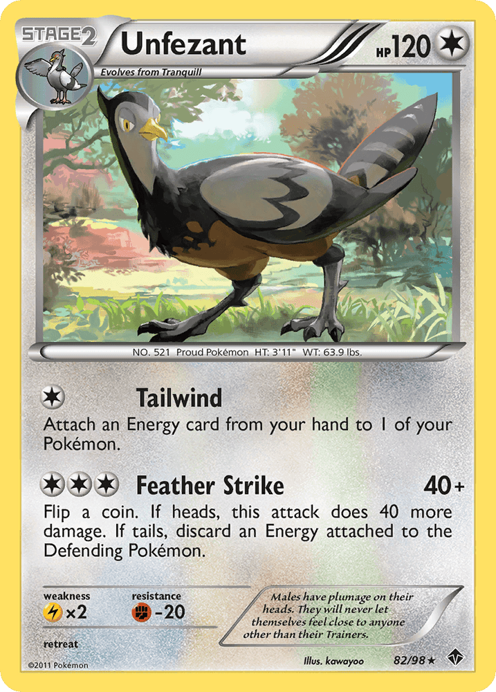 Unfezant (82/98) [Black & White: Emerging Powers] (Online Only)