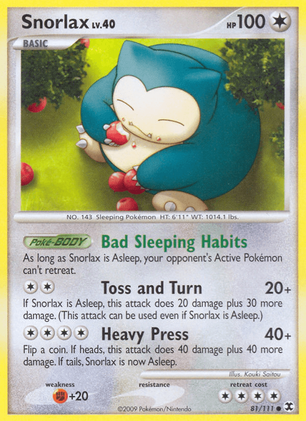 Snorlax (81/111) [Platinum: Rising Rivals] (Online Only)