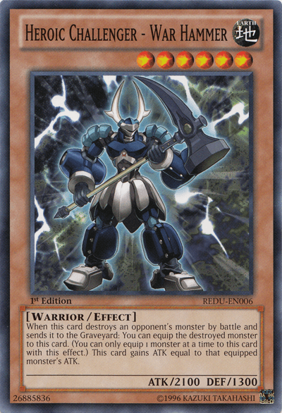 Heroic Challenger - War Hammer [REDU-EN006] Common (ONLINE ORDER ONLY)