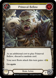Primeval Bellow (Yellow) [U-WTR036] (Welcome to Rathe Unlimited)  Unlimited Rainbow Foil - Anime Imports LLC