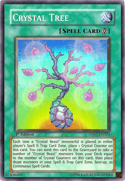 Crystal Tree [DP07-EN020] Super Rare (ONLINE ORDER ONLY)