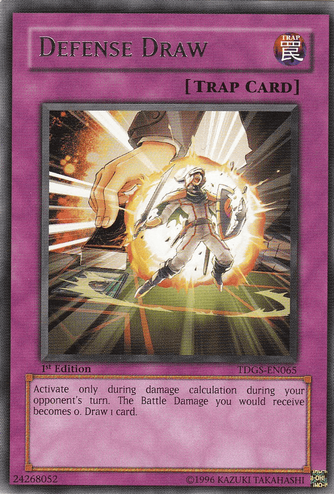 Defense Draw [TDGS-EN065] Rare (ONLINE ORDER ONLY)