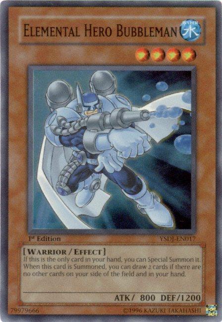 Elemental HERO Bubbleman [YSDJ-EN017] Super Rare (ONLINE ORDER ONLY)