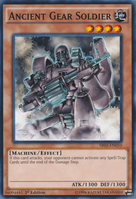 Ancient Gear Soldier [SR03-EN010] Common (ONLINE ORDER ONLY)