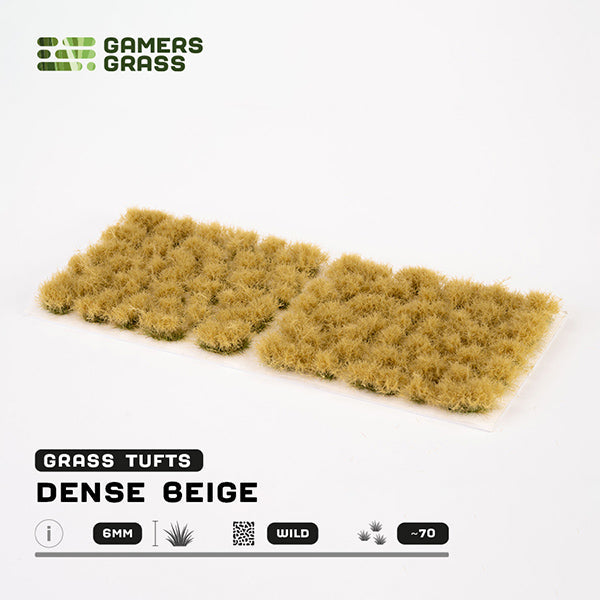 Gamers Grass Tufts: Dense Beige - 6mm - Wild
