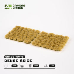Gamers Grass Tufts: Dense Beige - 6mm - Wild