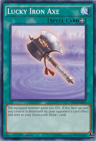 Lucky Iron Axe [YS14-EN027] Common (ONLINE ORDER ONLY)