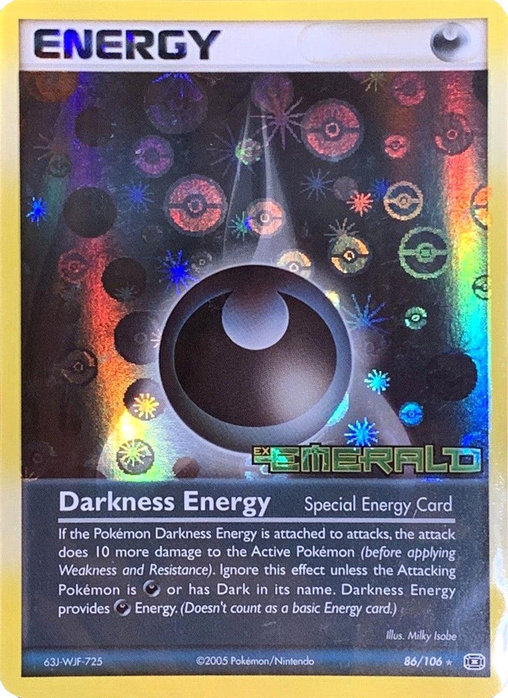 Darkness Energy (86/106) (Stamped) [EX: Emerald] (Online Only)
