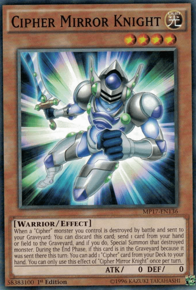 Cipher Mirror Knight [MP17-EN136] Common (ONLINE ORDER ONLY)