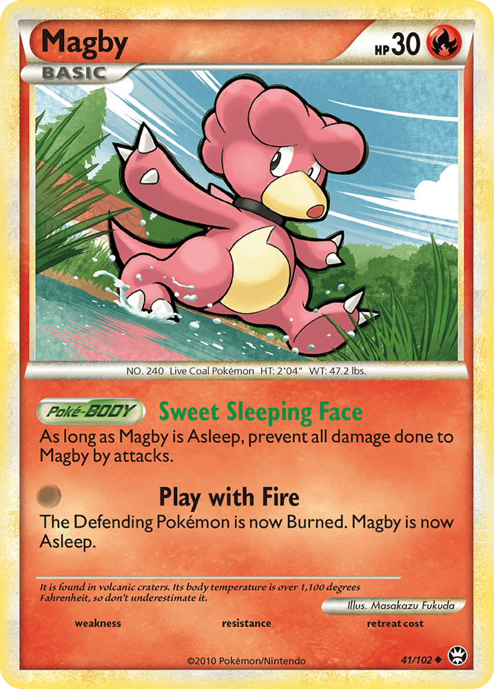 Magby (41/102) [HeartGold & SoulSilver: Triumphant] (Online Only)