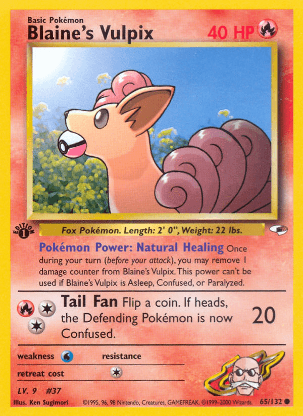 Blaine's Vulpix (65/132) [Gym Heroes 1st Edition] (Online Only)