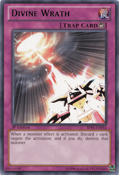 Divine Wrath [BP01-EN054] Rare (ONLINE ORDER ONLY)