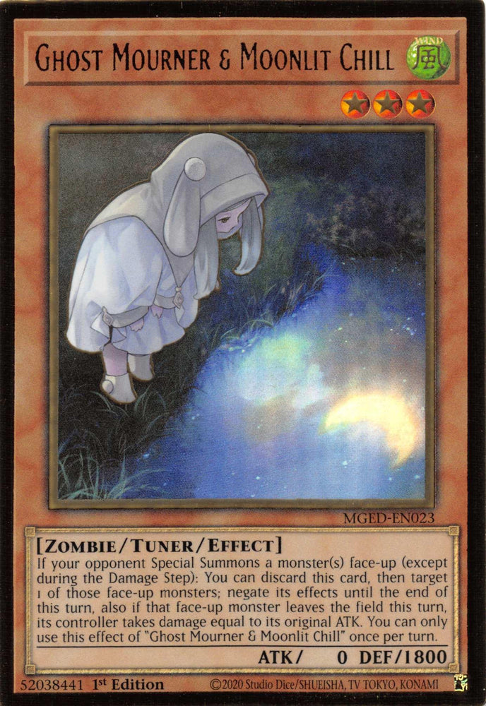 Ghost Mourner & Moonlit Chill (Alternate Art) [MGED-EN023] Gold Rare (ONLINE ORDER ONLY)