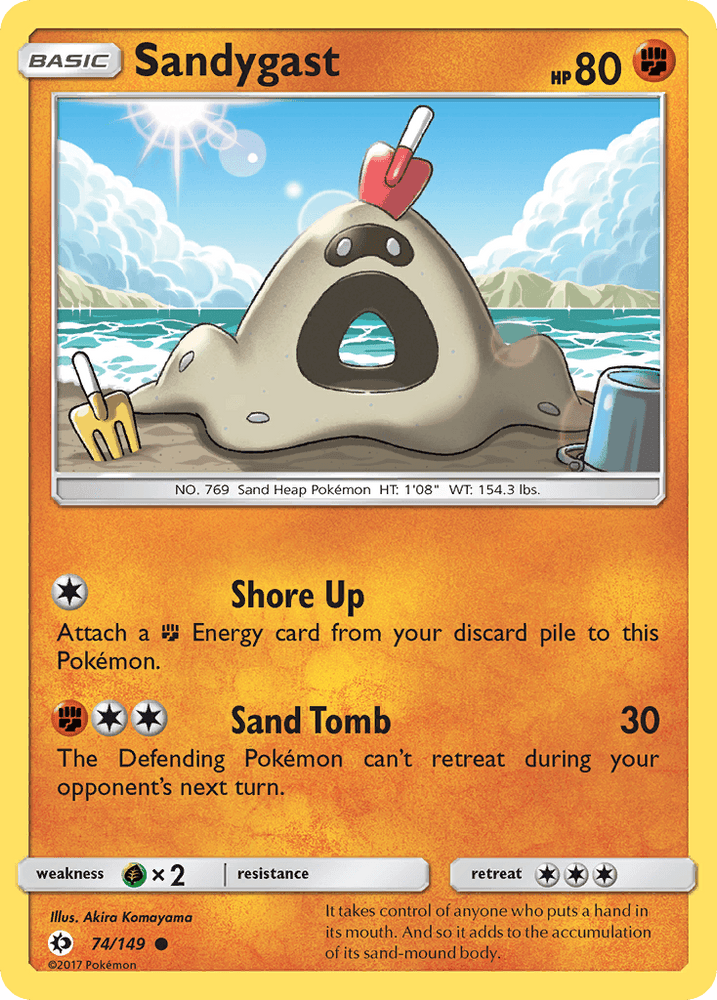 Sandygast (74/149) [Sun & Moon: Base Set] (Online Only)