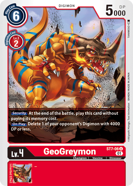 GeoGreymon [ST7-06] [Starter Deck: Gallantmon] (ONLINE ORDER ONLY)
