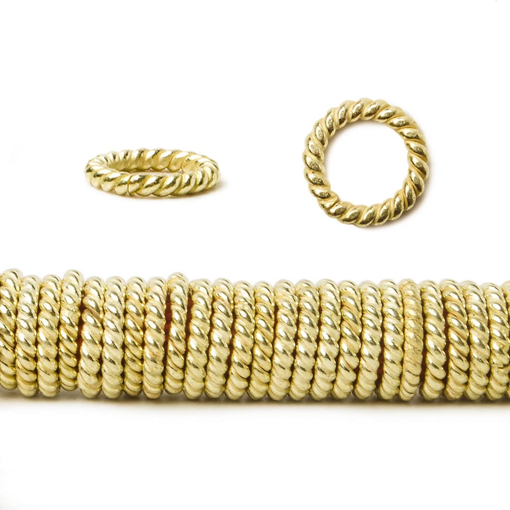 8mm 14kt Gold Plated Copper Jumpring 8 inch 145 pieces (ONLINE ORDER ONLY)