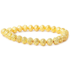 8mm 22kt Gold plated Copper Round Beads 8 inch 28 beads (ONLINE ORDER ONLY)