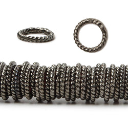 8mm Black Gold Plated Copper Twisted Jump ring 8 inch 140 pieces (ONLINE ORDER ONLY)