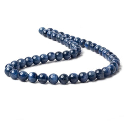 8mm Blue Kyanite Plain Rounds 16 inch 51 beads AA (ONLINE ORDER ONLY)
