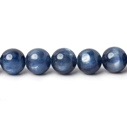 8mm Blue Kyanite Plain Rounds 16 inch 51 beads AA (ONLINE ORDER ONLY)