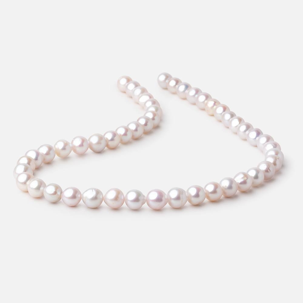 8mm Creamy White Baroque Freshwater Pearls 15.5 inch 48 Beads AA (ONLINE ORDER ONLY)
