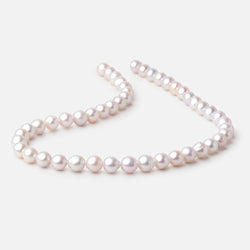 8mm Creamy White Baroque Freshwater Pearls 15.5 inch 48 Beads AA (ONLINE ORDER ONLY)