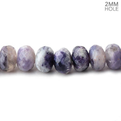 8mm Morado Purple Opal 2mm Large Hole Faceted Rondelles 8 inch 36 Beads (ONLINE ORDER ONLY)