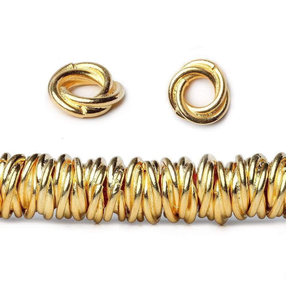 8mm Plain Mobius Large Hole Spacer Beads 8 inch 93 pieces (ONLINE ORDER ONLY)