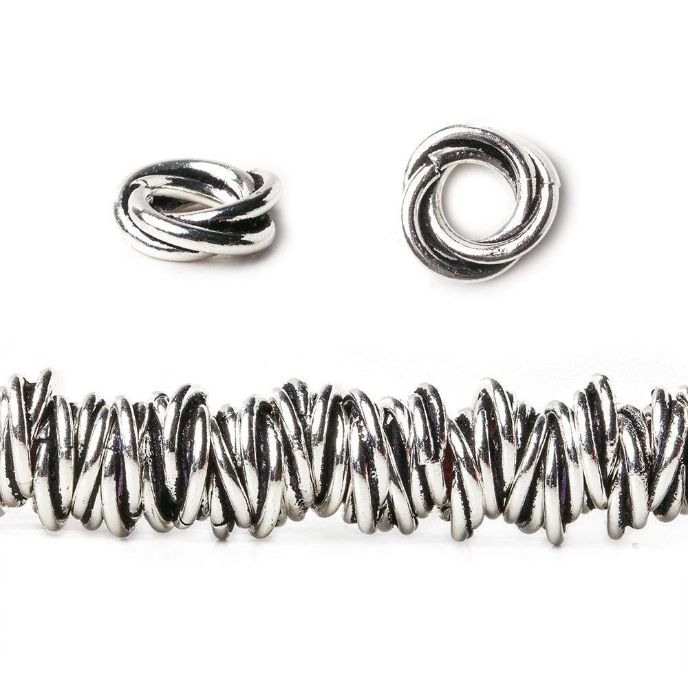 8mm Plain Mobius Large Hole Spacer Beads 8 inch 93 pieces (ONLINE ORDER ONLY)