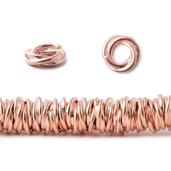 8mm Plain Mobius Large Hole Spacer Beads 8 inch 93 pieces (ONLINE ORDER ONLY)