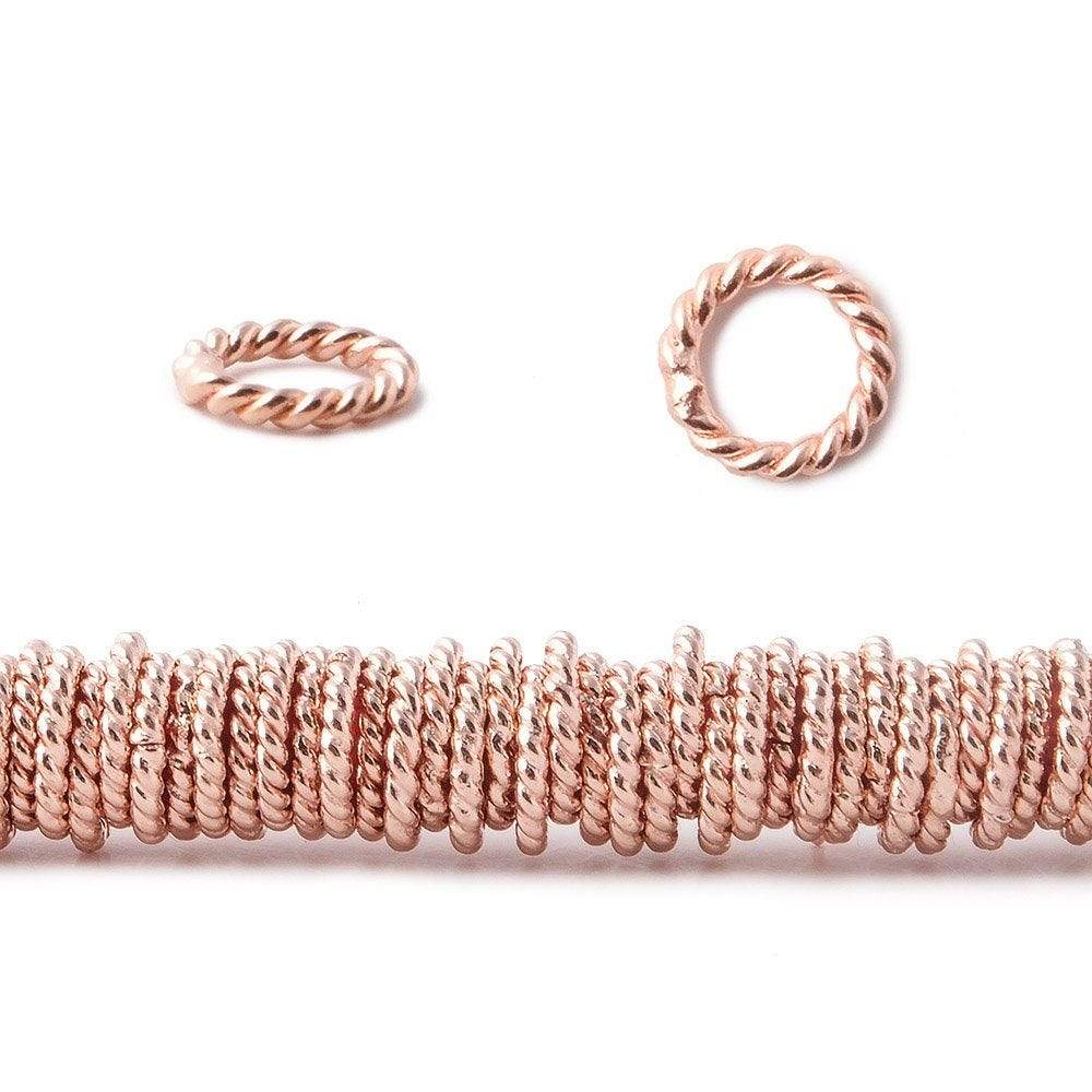 8mm Rose Gold Plated Copper Jump ring 8 inch 170 pcs (ONLINE ORDER ONLY)
