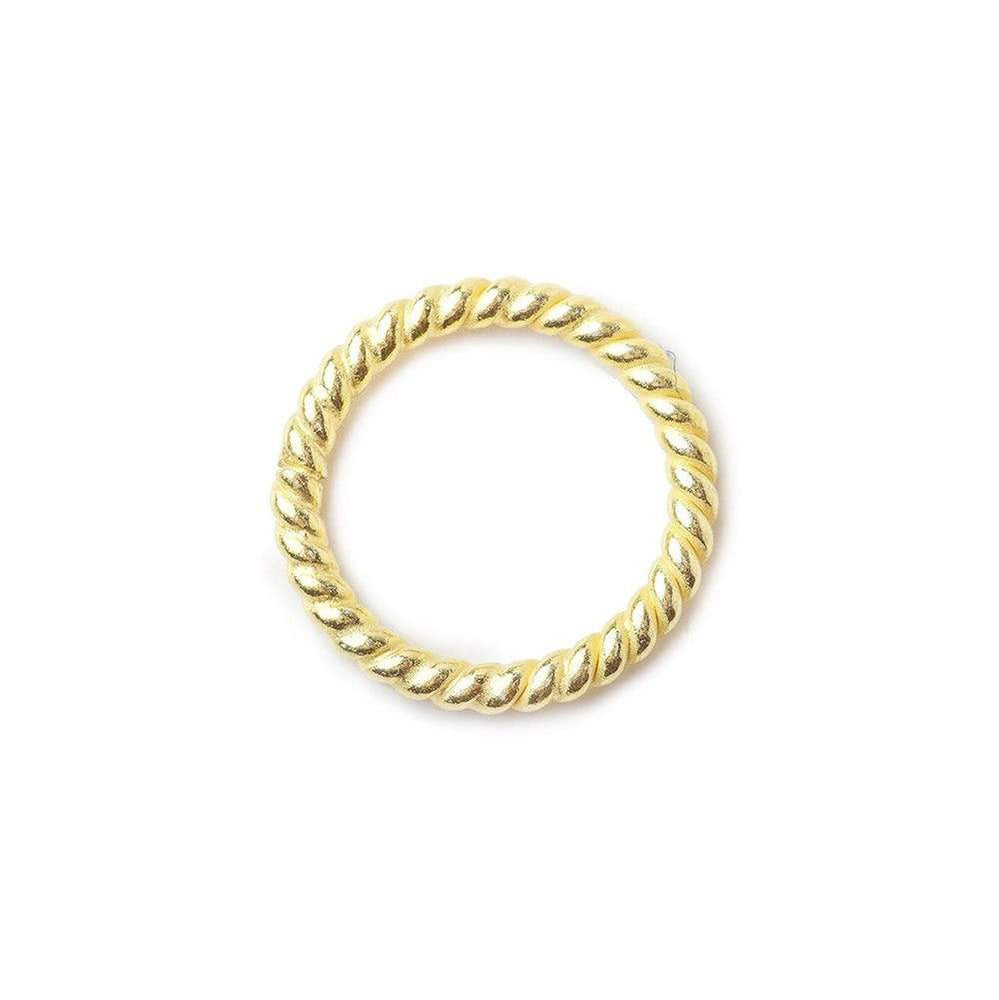 8mm Twisted Vermeil Jumpring 10 pcs per bag (ONLINE ORDER ONLY)