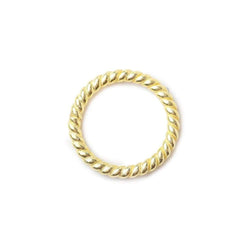 8mm Twisted Vermeil Jumpring 10 pcs per bag (ONLINE ORDER ONLY)