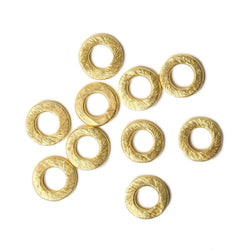 8mm Vermeil brushed Jump Ring Set of 10 pieces (ONLINE ORDER ONLY)