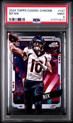 Graded 2024 Topps Cosmic Chrome Bo Nix #127 Rookie RC Football Card PSA 9 Mint (ONLINE ORDER ONLY)