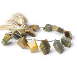 8x12mm Blond Tiger Eye Faceted Freeform Beads 8 inch 15 pieces (ONLINE ORDER ONLY)
