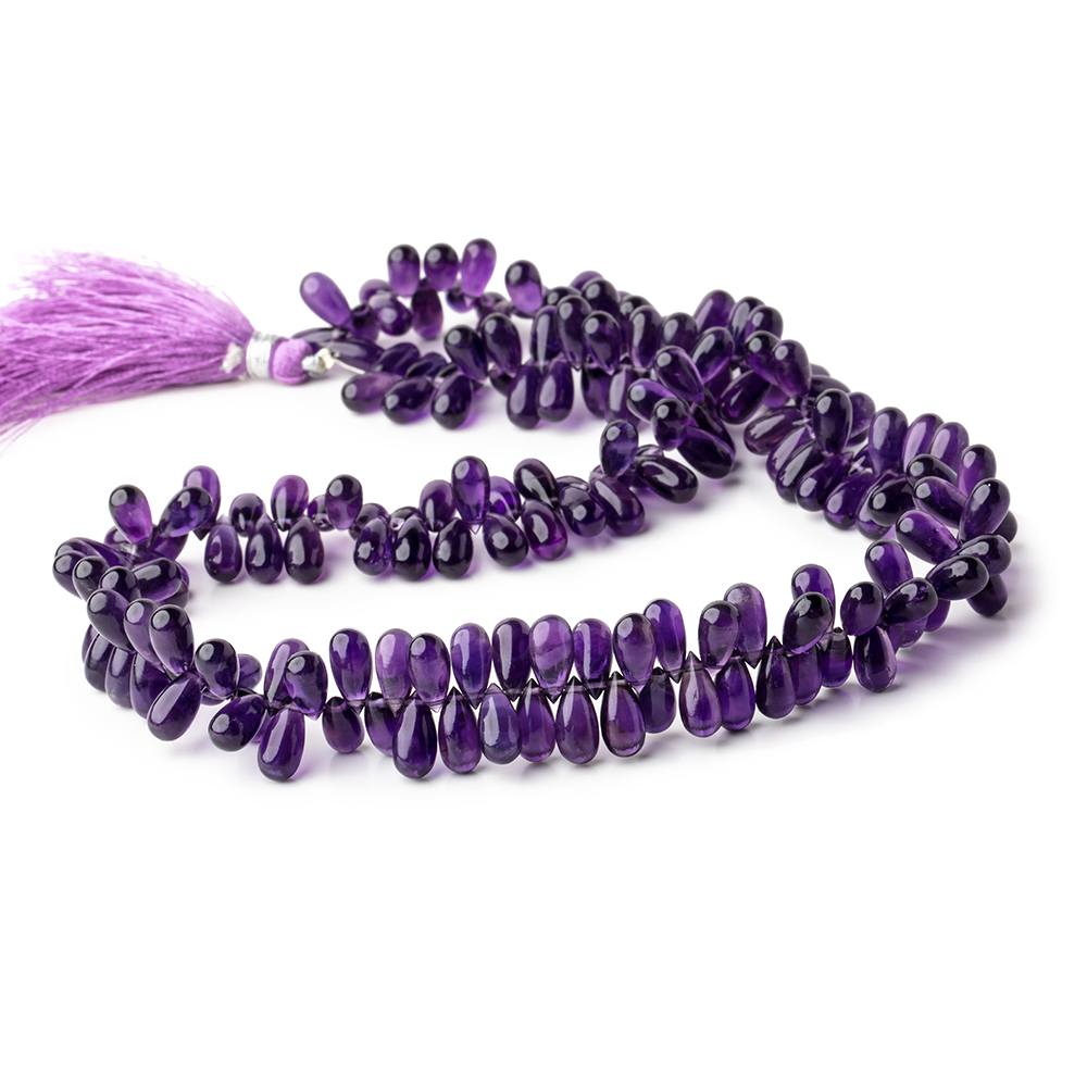 8x4-9x4mm Amethyst Plain Teardrop Beads 17 inch 182 pieces AA (ONLINE ORDER ONLY)